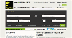Desktop Screenshot of freightlink.de